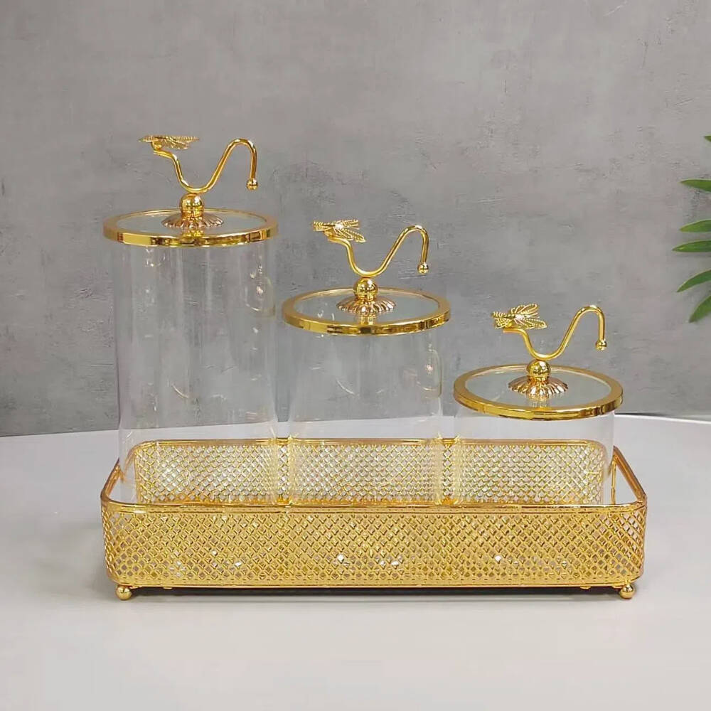 luxury glass jars,with iron rack storage glass jars,wholesale kitchen glass jar