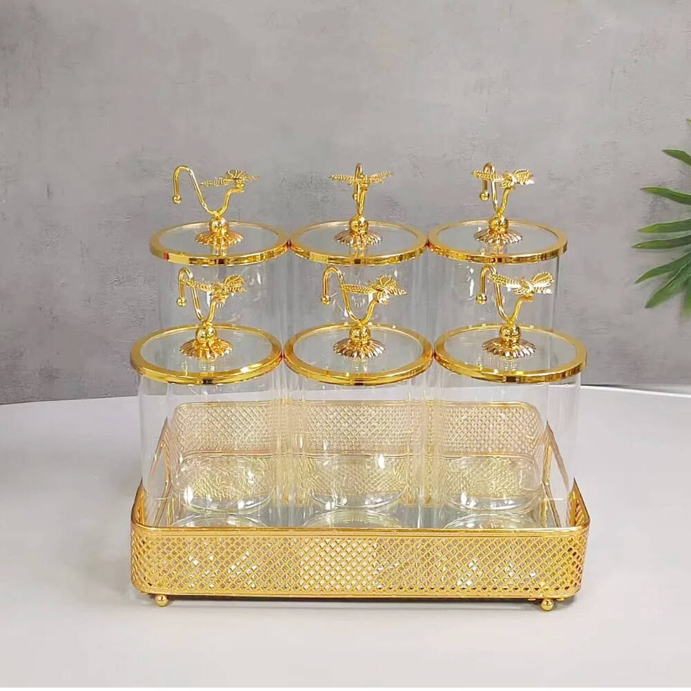 luxury glass jars,with iron rack storage glass jars,wholesale kitchen glass jar