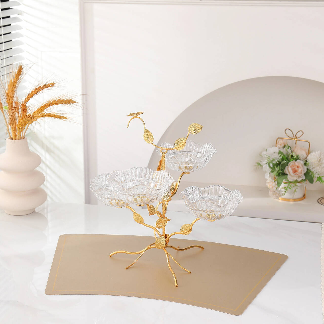 dessert stand for home, cake decorating turntable，fruit tray for party