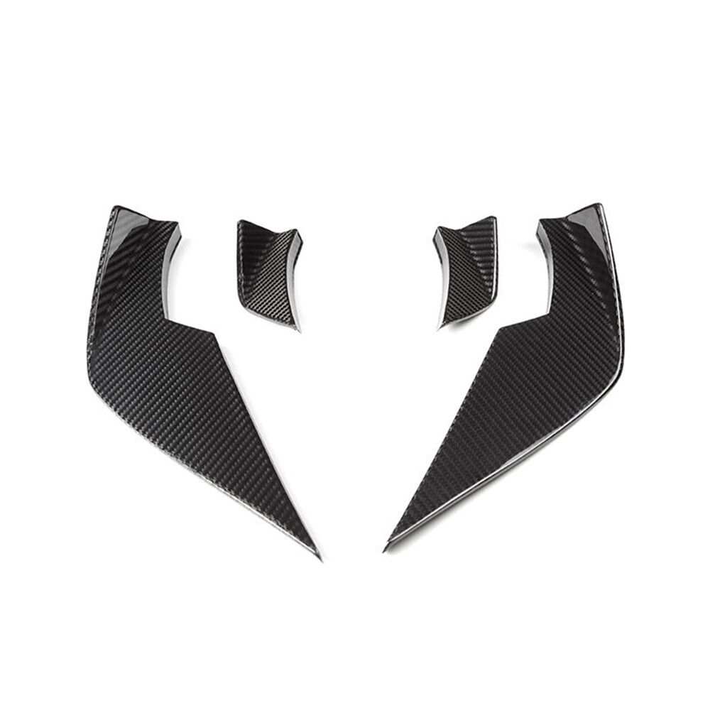 Carbon Pre-Preg V Style Front Bumper Canards for BMW M3 G80 G81 M4 G82 G83