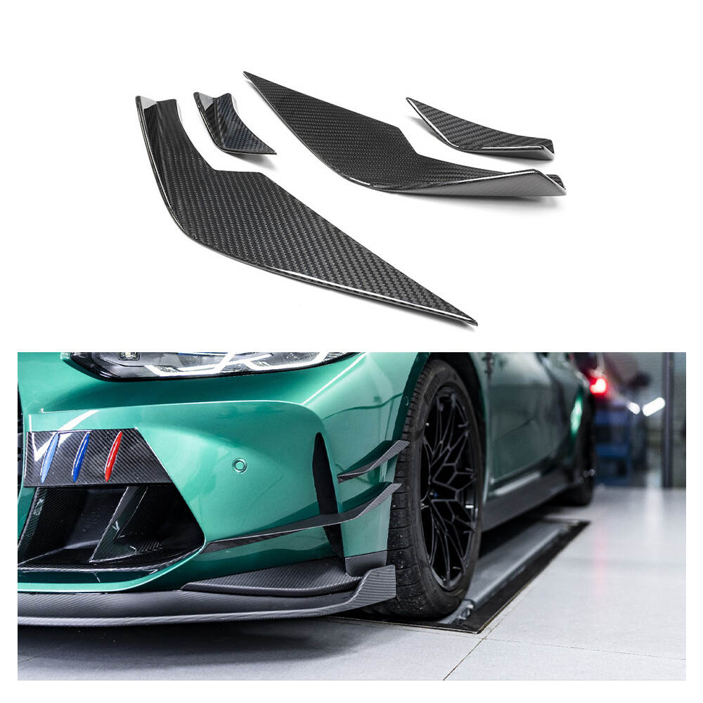 Front Bumper Canards;Wind Knife;BMW ;M3 ;G80; G81; M4