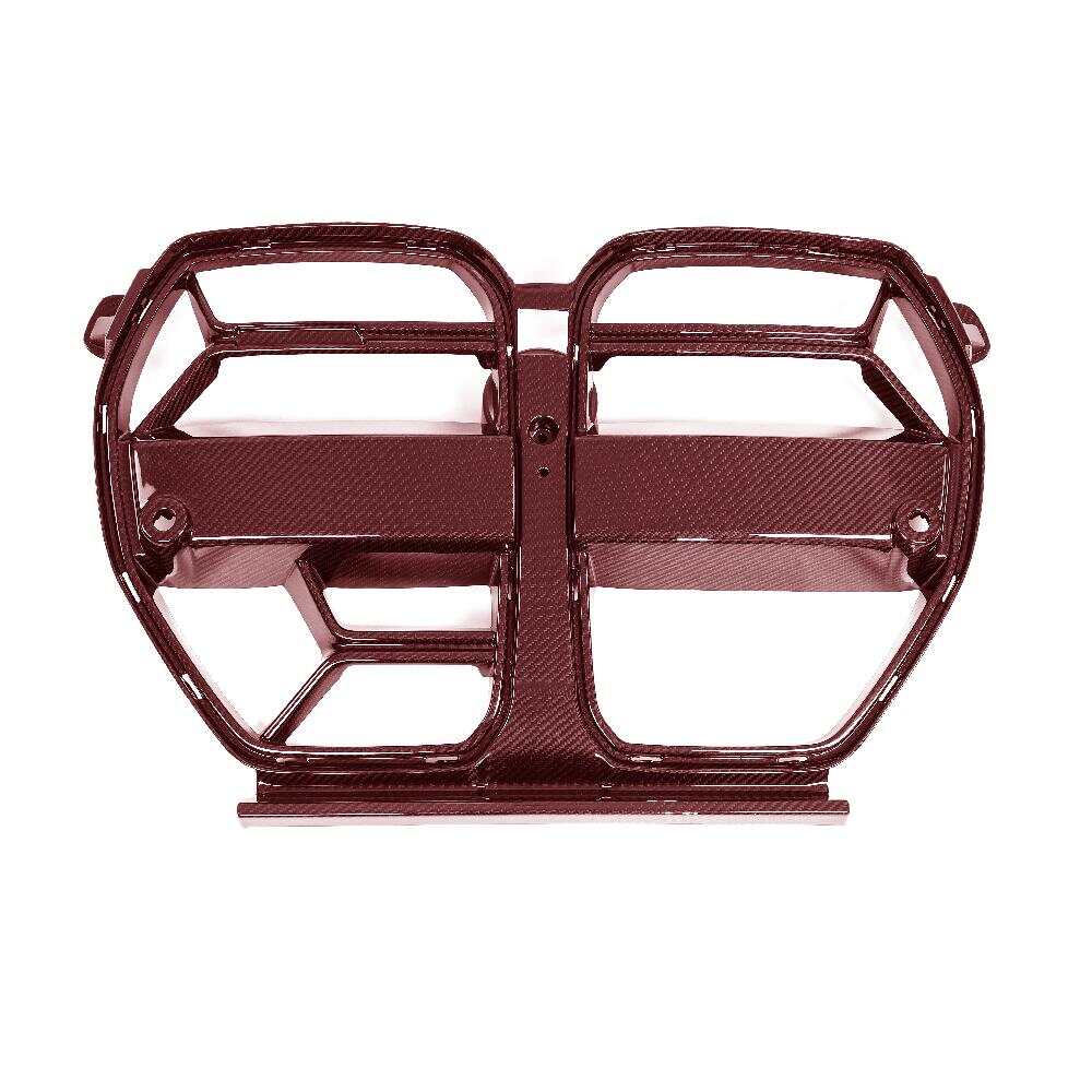 BMW G80 G81 M3 & G82 G83 M4 Pre-Preg Red Carbon Fiber CSL Front Kidney Grilles without ACC Fitment by AMXNX