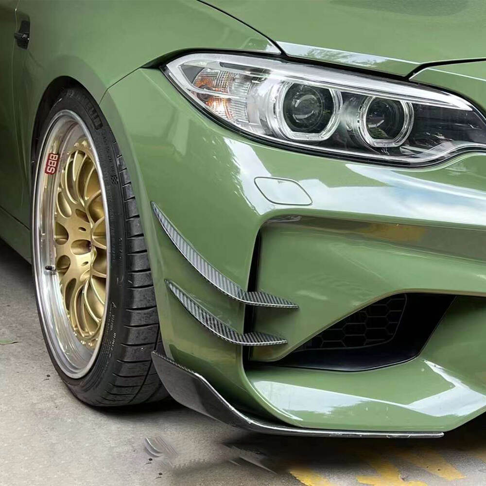 Wind Knife Splitter ， BMW， M2 ， F87 ， Air Knife Surround Trim ，  Front Bumper Wind Knife