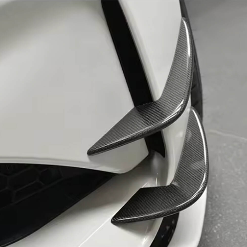 Wind Knife Splitter ， BMW， M2 ， F87 ， Air Knife Surround Trim ，  Front Bumper Wind Knife