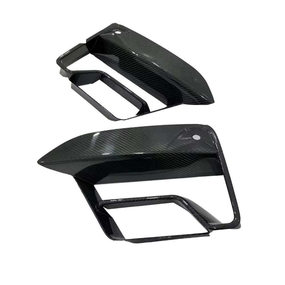 Real Carbon Fiber Front Bumper Fog Light Air Vent Cover For BMW M5 F90 21-23