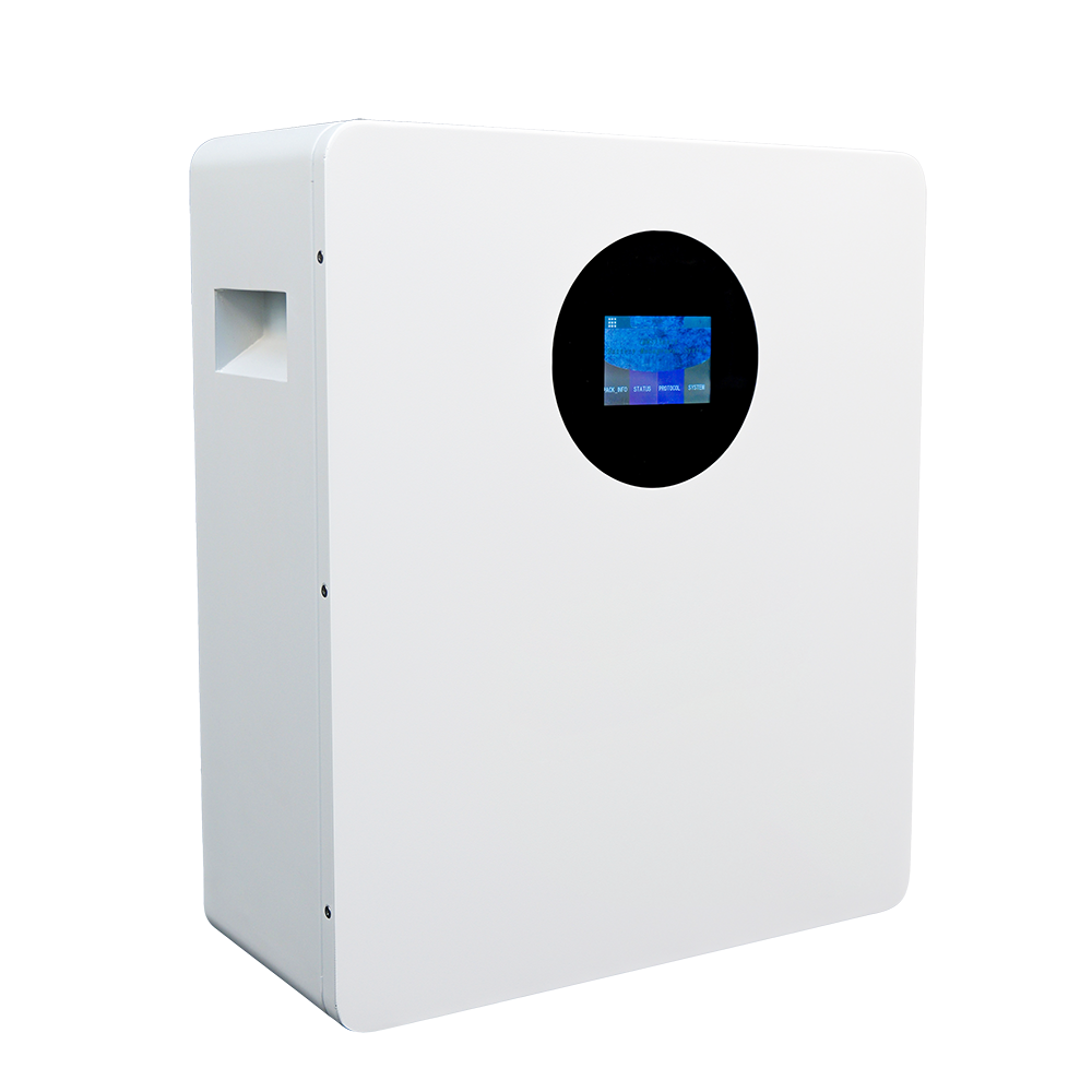 3.5 Inch Touch Screen Wall Mounted Battery 25.6v 100ah Touch Screen Lcd 2560wh Lifepo4 Lithium Battery Home Solar Energy Storage