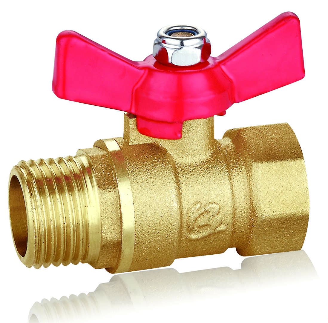 216 Type butterfly brass ball valve with internal and external thread