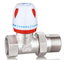 Brass Straight Manual Thermostatic Valve