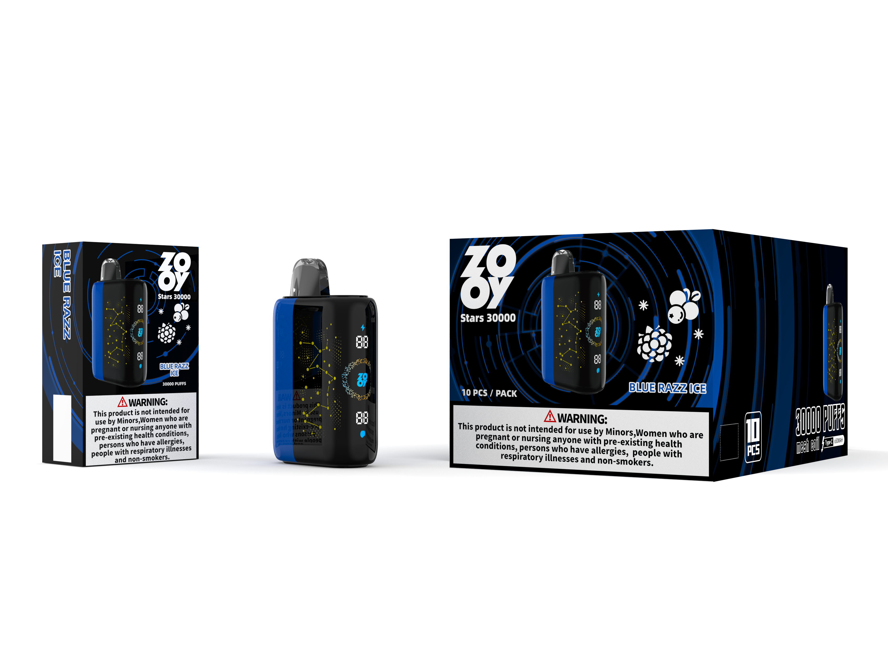 Zooy stjärnor vape, 30000 puffs vape, hög puff engångsvap, vape för återförsäljare, bulk e-cigarett