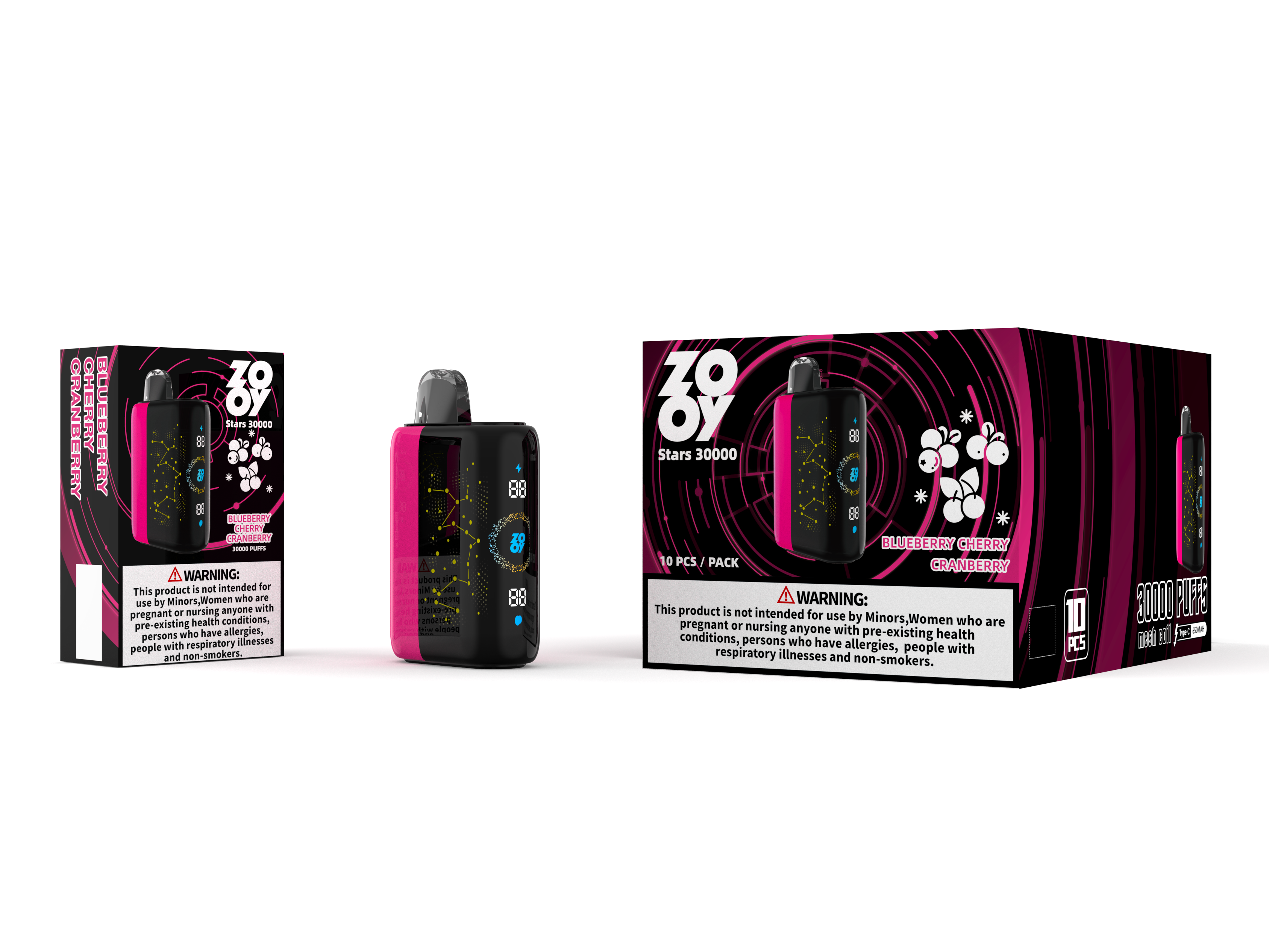 Zooy stjärnor vape, 30000 puffs vape, hög puff engångsvap, vape för återförsäljare, bulk e-cigarett