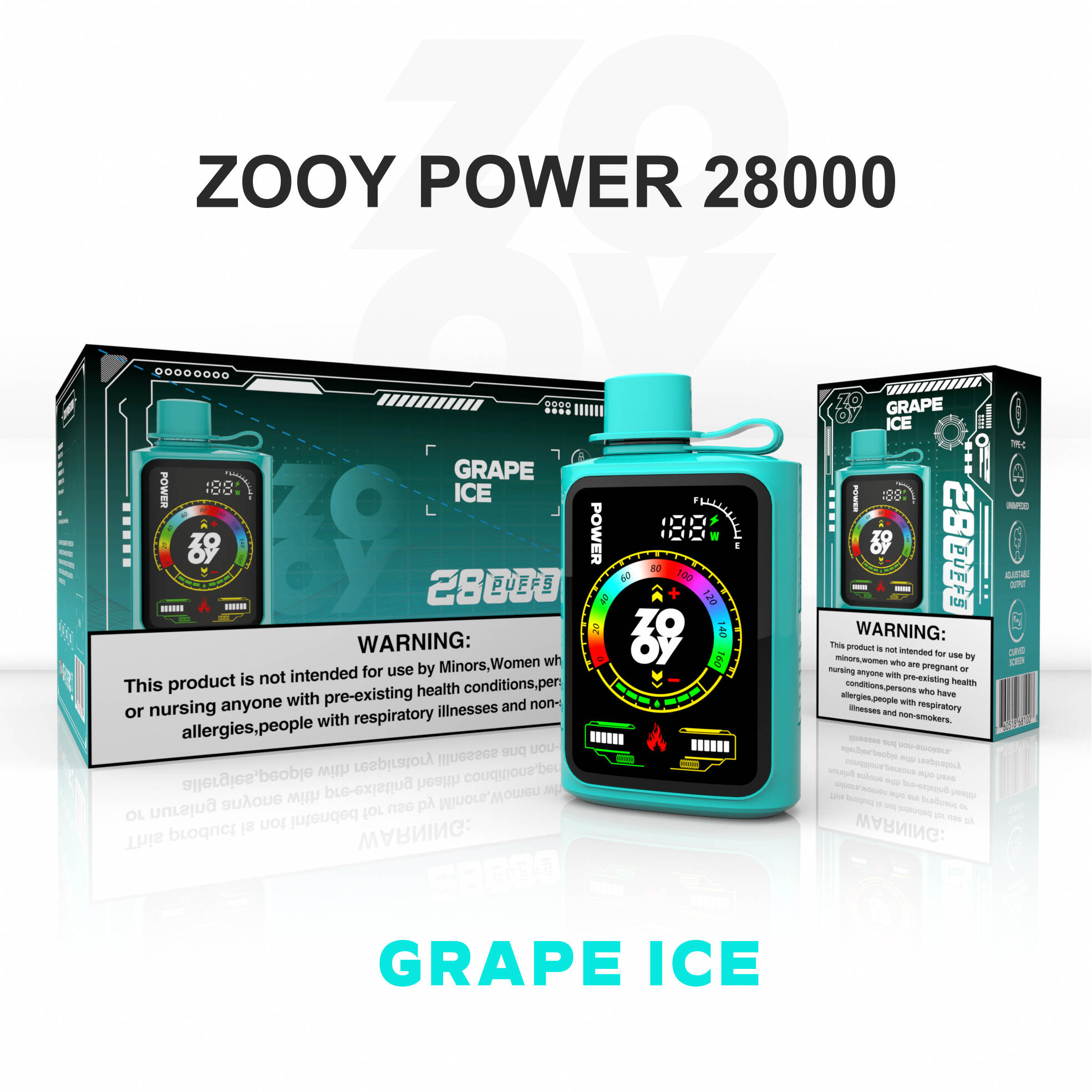 Zooy Power Vape, 28000 Puff Vape, bulk e-cigaretleverandør, kraftfuld disponible vape, OEM Vaping Products