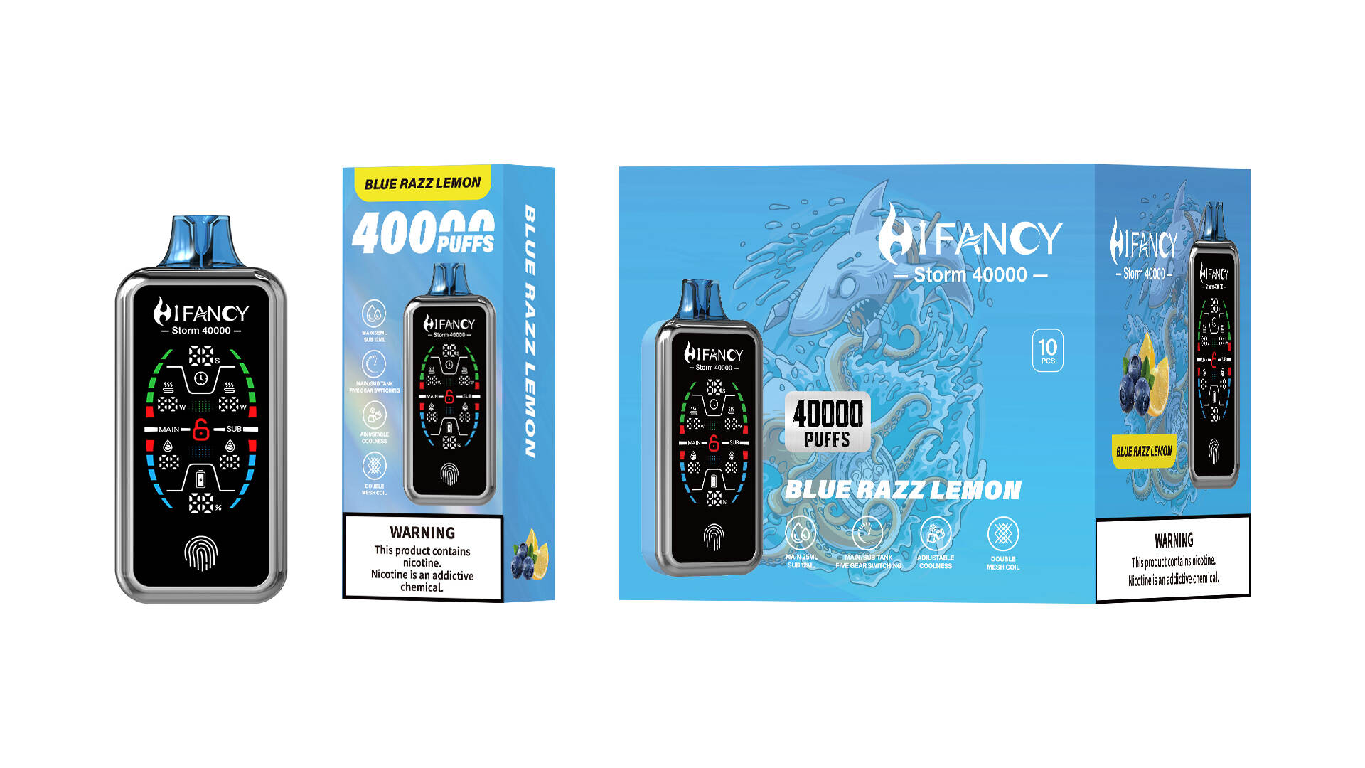Hifancy Storm 40K, Vapor desechable alto, Vapor desechable, Vapor desechable recargable, Tormenta Hifancy al por mayor, Vapor de Vapor Bulk 40k