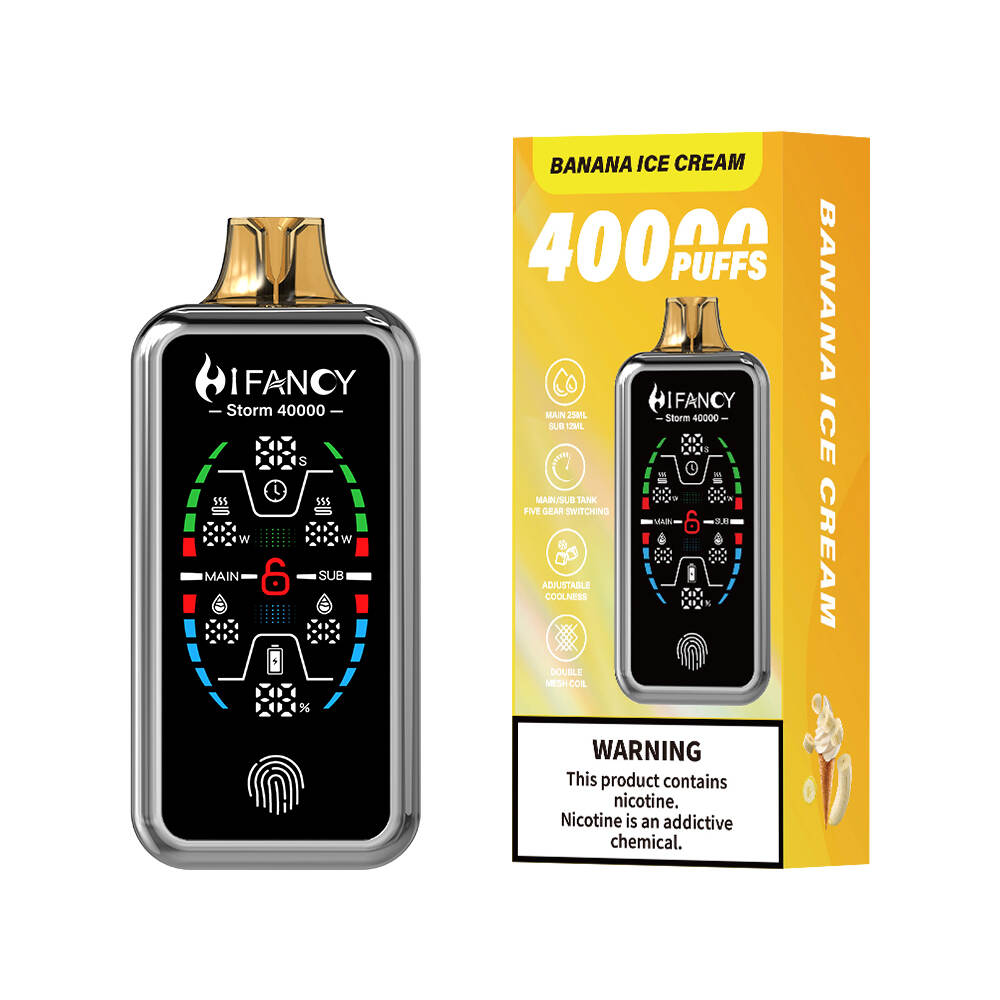 Hifancy Storm 40K, Vapor desechable alto, Vapor desechable, Vapor desechable recargable, Tormenta Hifancy al por mayor, Vapor de Vapor Bulk 40k