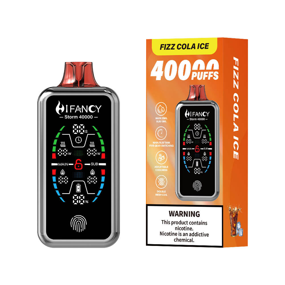 Hifancy Storm 40K, Vapor desechable alto, Vapor desechable, Vapor desechable recargable, Tormenta Hifancy al por mayor, Vapor de Vapor Bulk 40k
