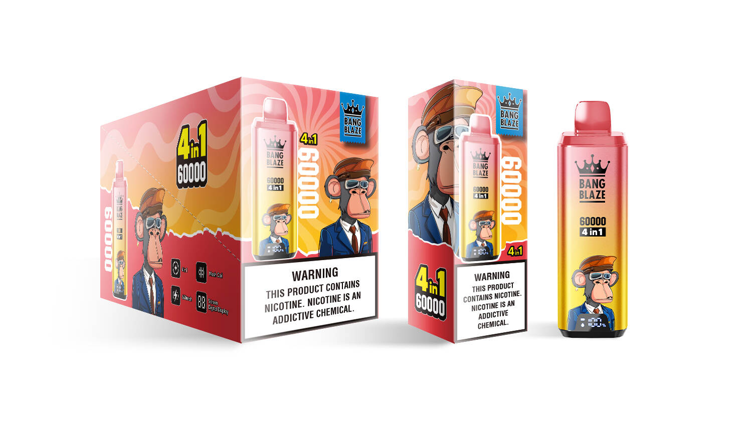 BANG Disposable BLAZE 60K Flavor Combo 4 EUR