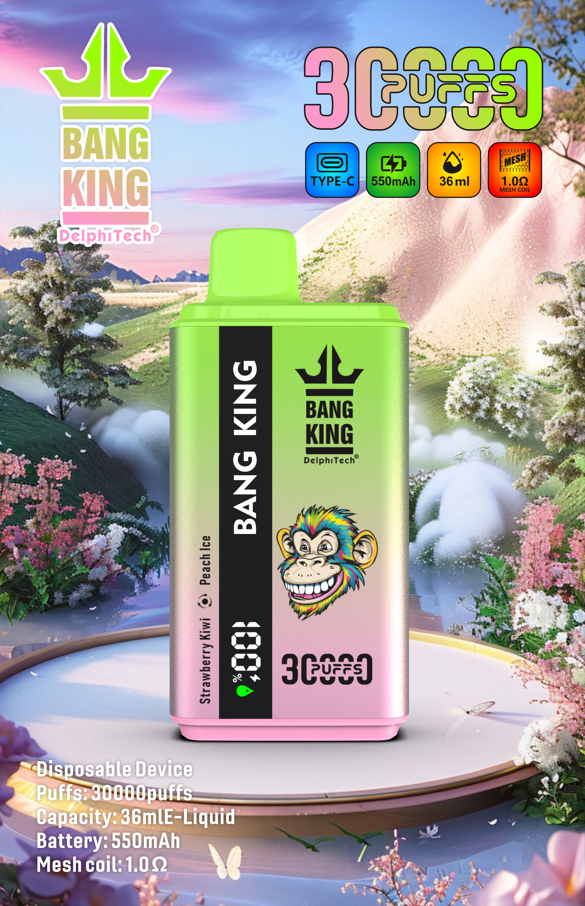 dual flavor disposable vape;dual flavor disposable vape;switch flavors vape device;BANG KING 30K review;doppelter geschmack vape