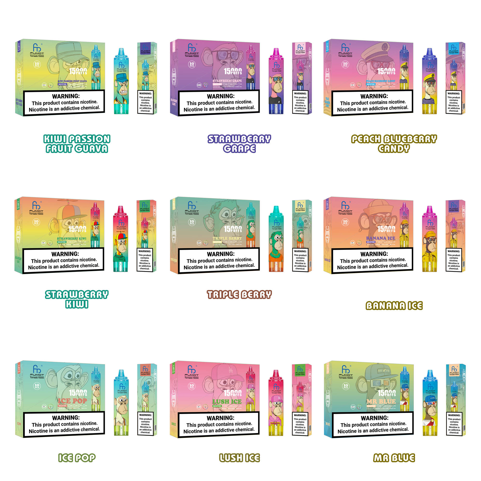 Fumot RandM Tornado 15000 Flavor Collection Box 3
