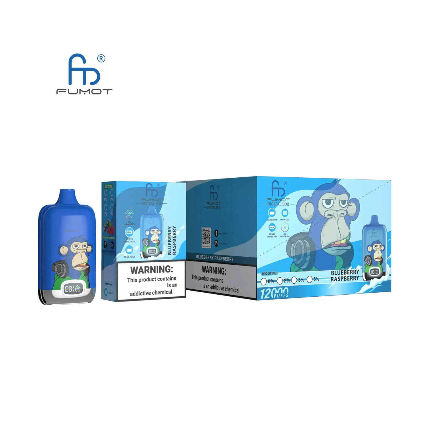 FUMOT RandM Tornado 12k Disposable Vapes Bulk Packaging - 200 Units Carton