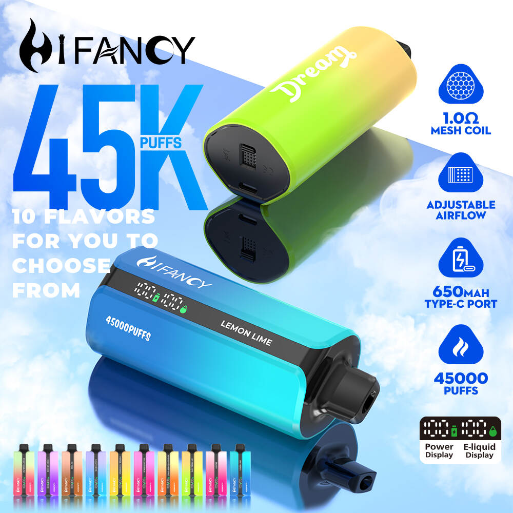 HIFANCY DREAM 45K — rechargeable 45,000-puff disposable, front view