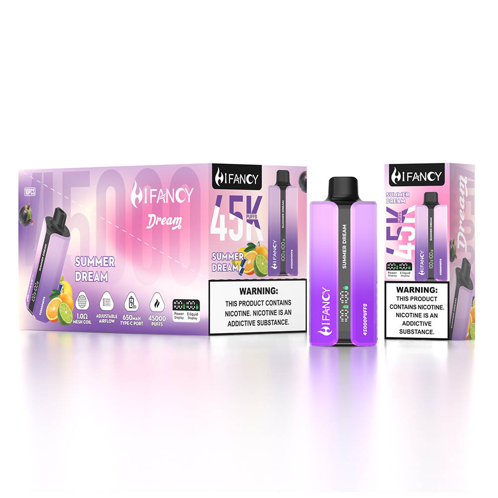 HIFANCY DREAM 45K master carton — Summer Dream (grape, orange, lemon, Red Bull)