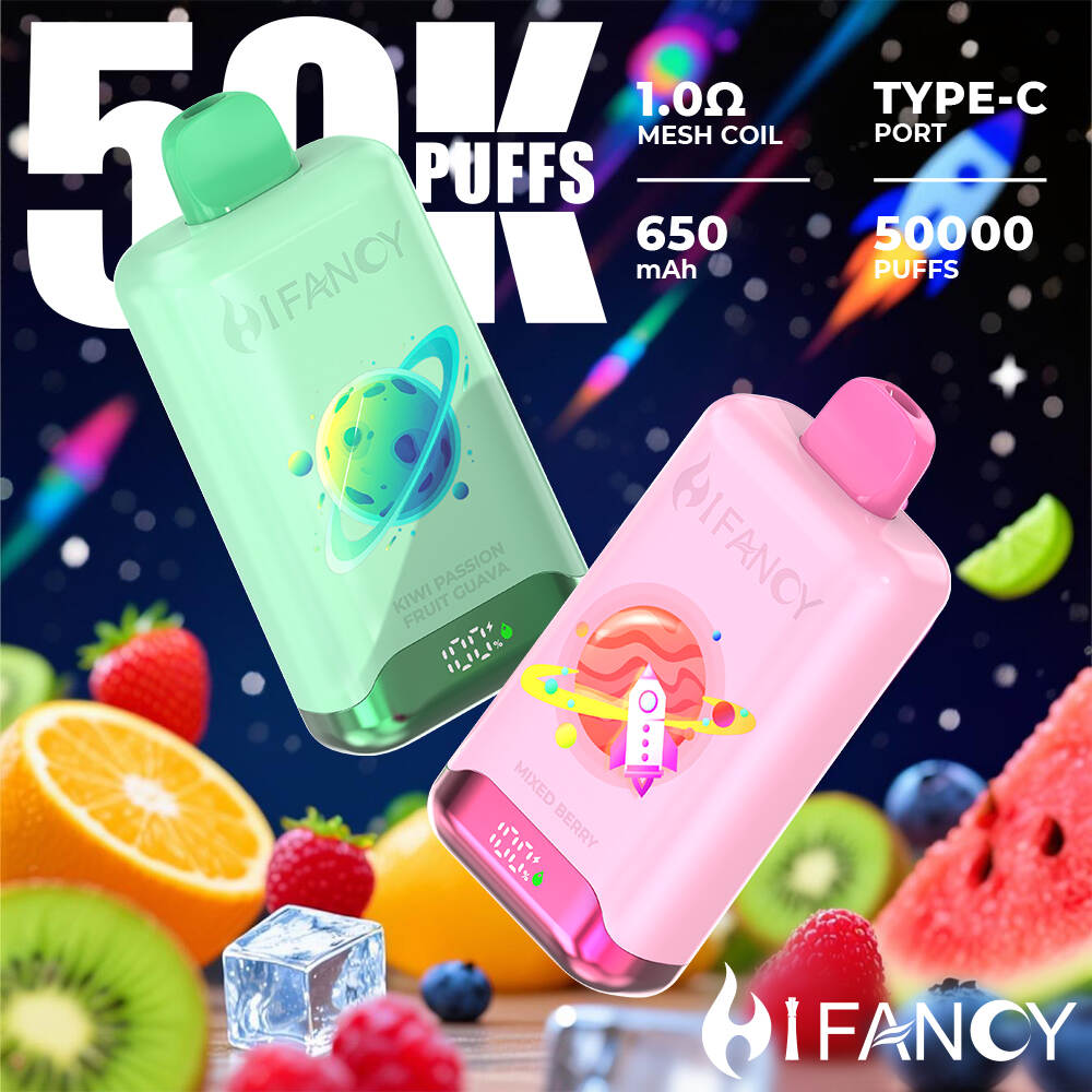 HIFANCY SPACE 50K — jednorazowy akumulator o pojemności 50 000 zaciągnięć