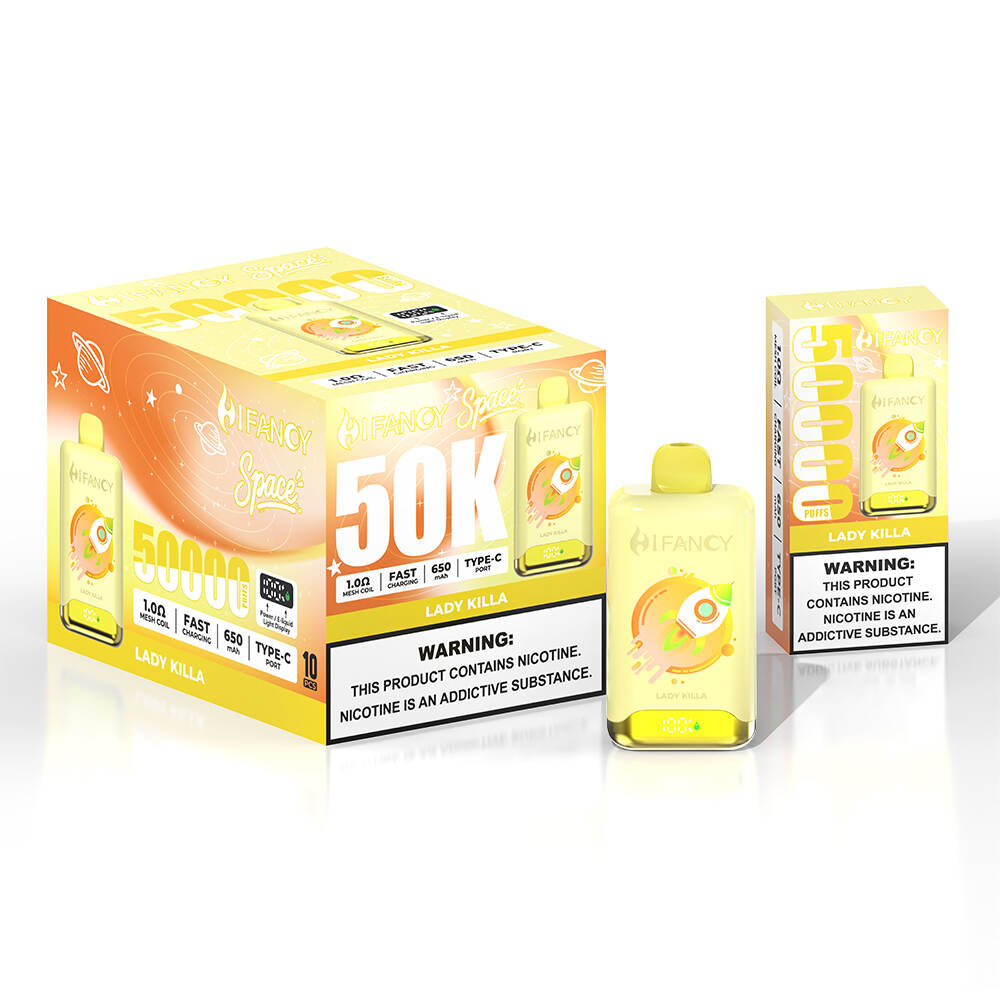 HIFANCY SPACE 50K master carton — Lady Killa (Blueberry, Mango, Cranberry, Mint)