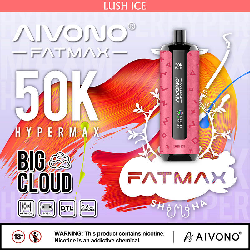 AIVONO Fat Max 50K — Style chicha Big-Cloud, 50 000 bouffées