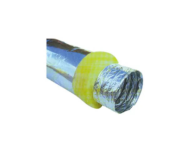 Aluminum Foil faced fiberglass duct HVAC flexible duct ventilating duct ...