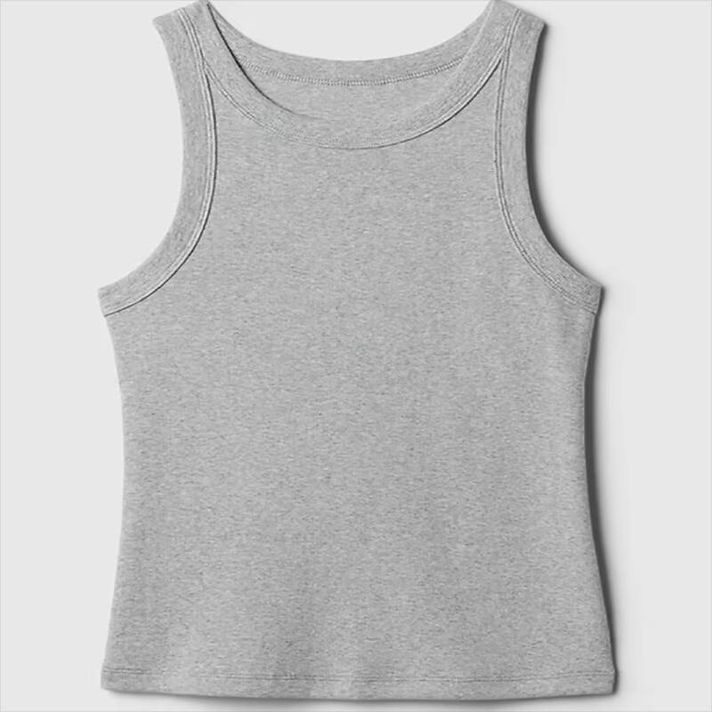 Custom Women’s Ribbed Sleeveless Tank Top | O-Neck Sports Bra Activewear