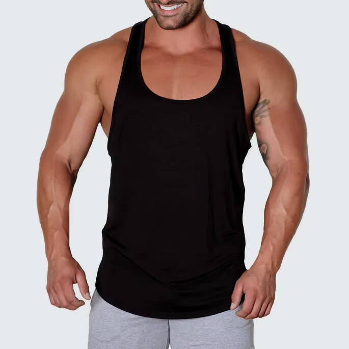 Custom Quick Dry Racerback Gym Tank Top for Men | Lightweight Fitness Singlet