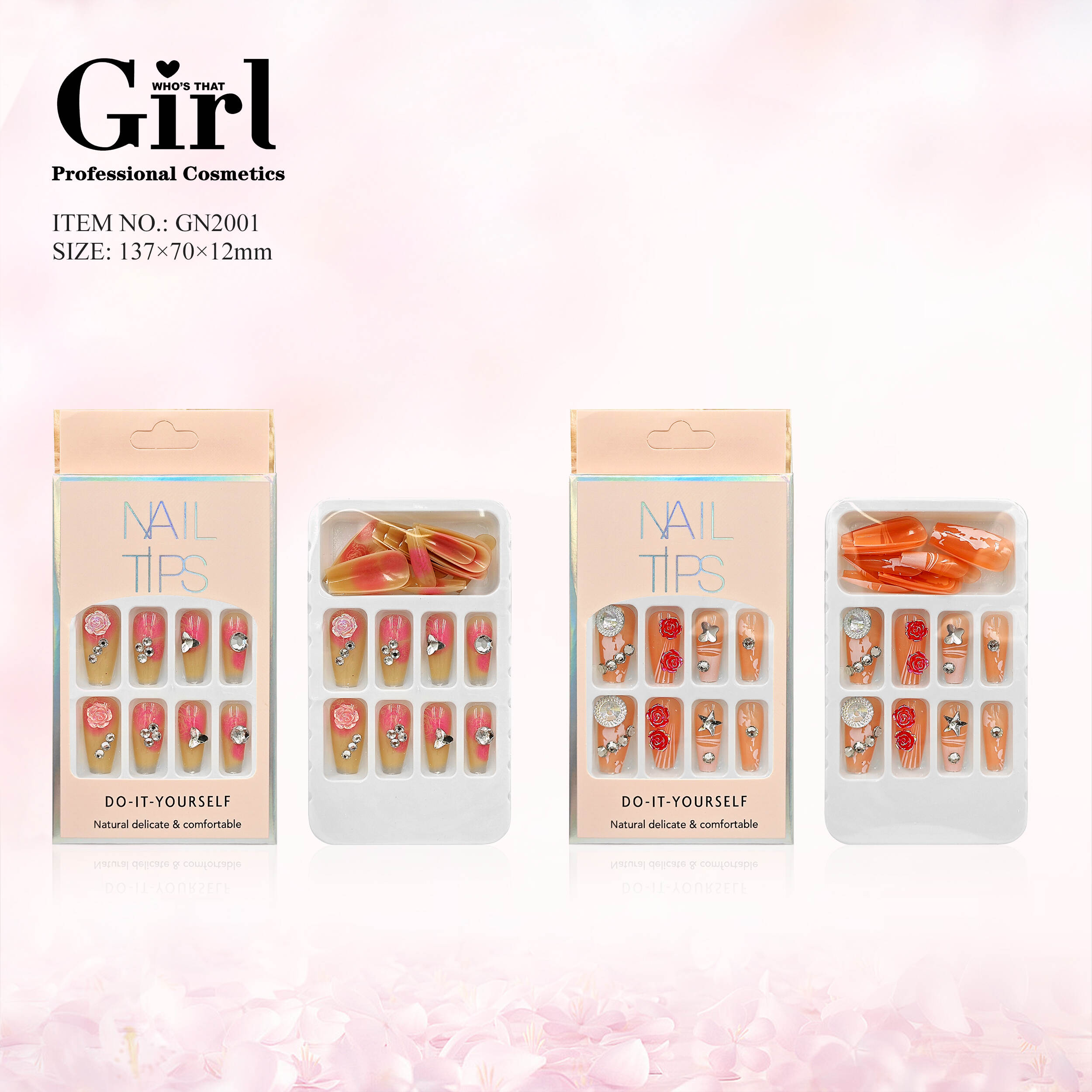 Qui est cette fille 24pcs Beauty Nails Fashion Pack