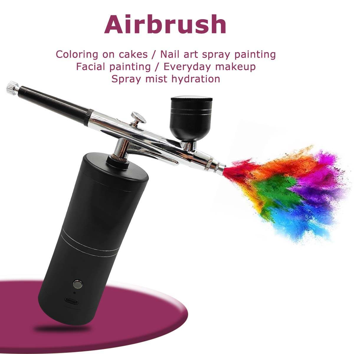 mini airbrush compressor,airbrush nail art,airbrush painting,airbrush eyebrow