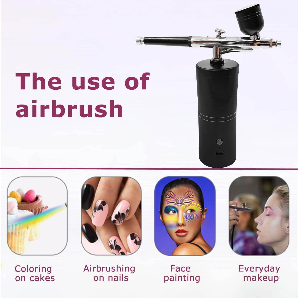 mini airbrush compressor,airbrush nail art,airbrush painting,airbrush eyebrow