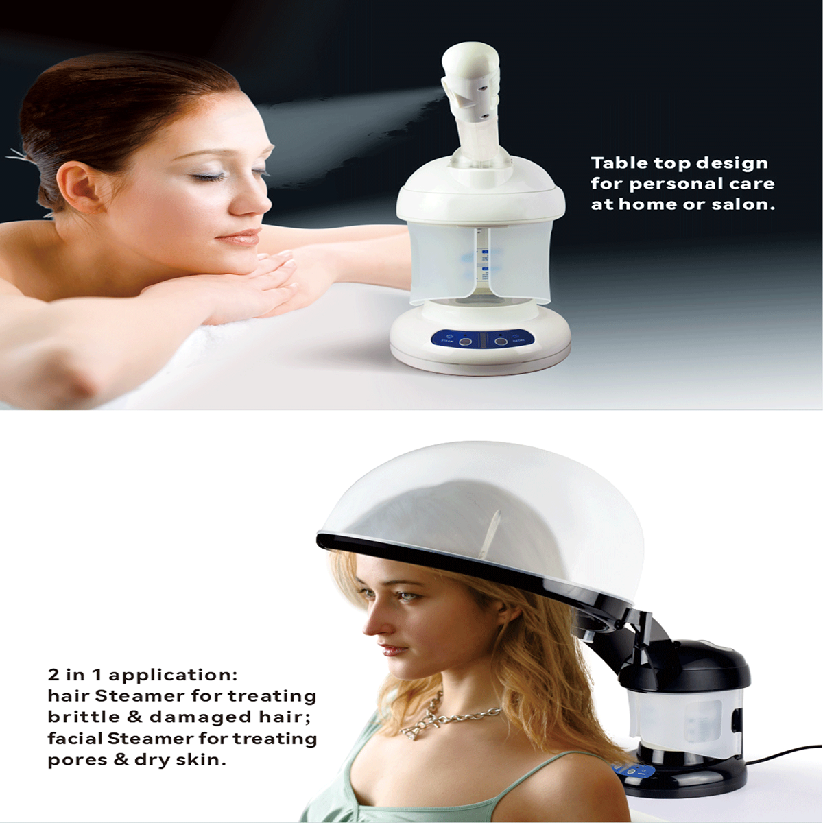 professional face steamer,steamer facial ozone,nano ionic facial steamer,facial and hair steamer