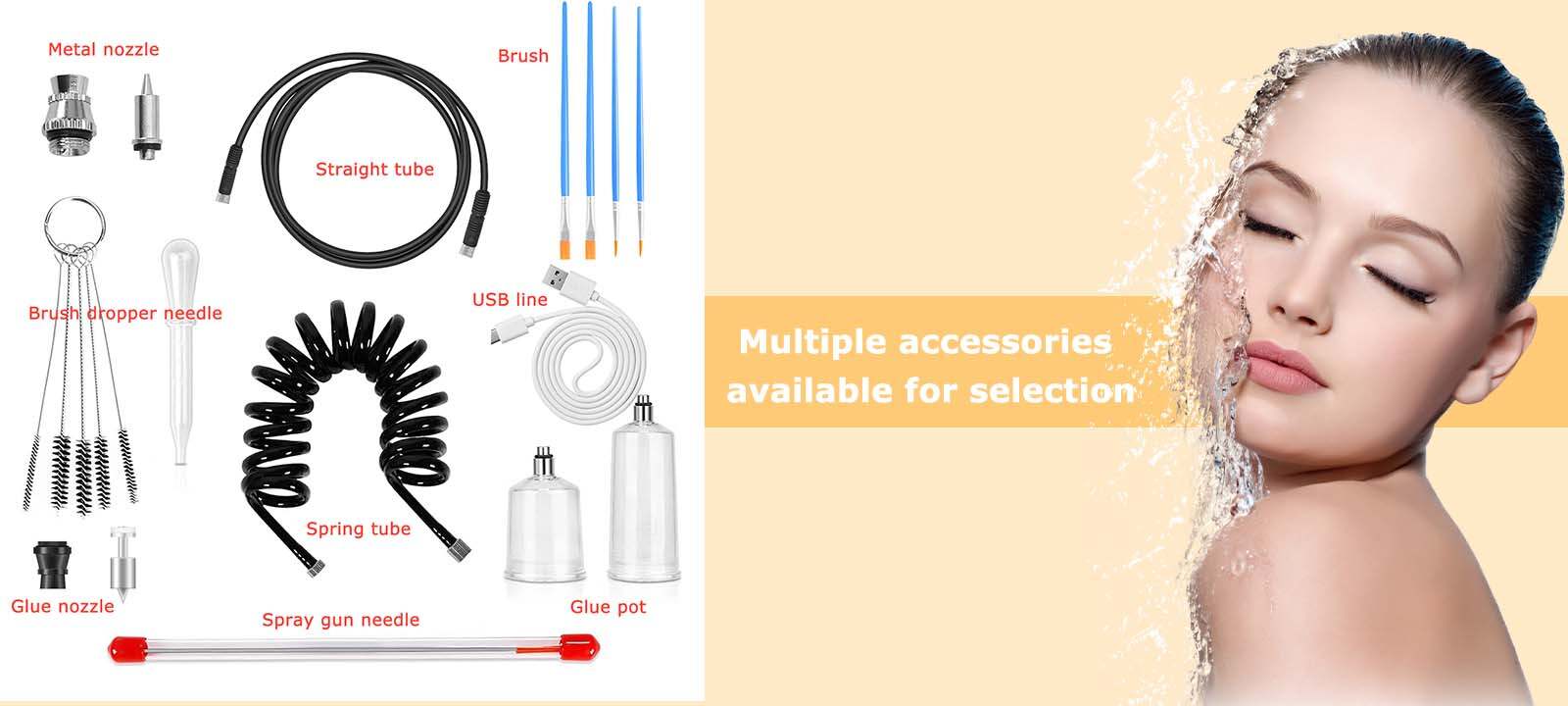 Airbrush Gun Drawing Artwork_Airbrush Creation_Professional Beauty Tool_Studio/DIY Art Project_Enables Precise Detailed Painting