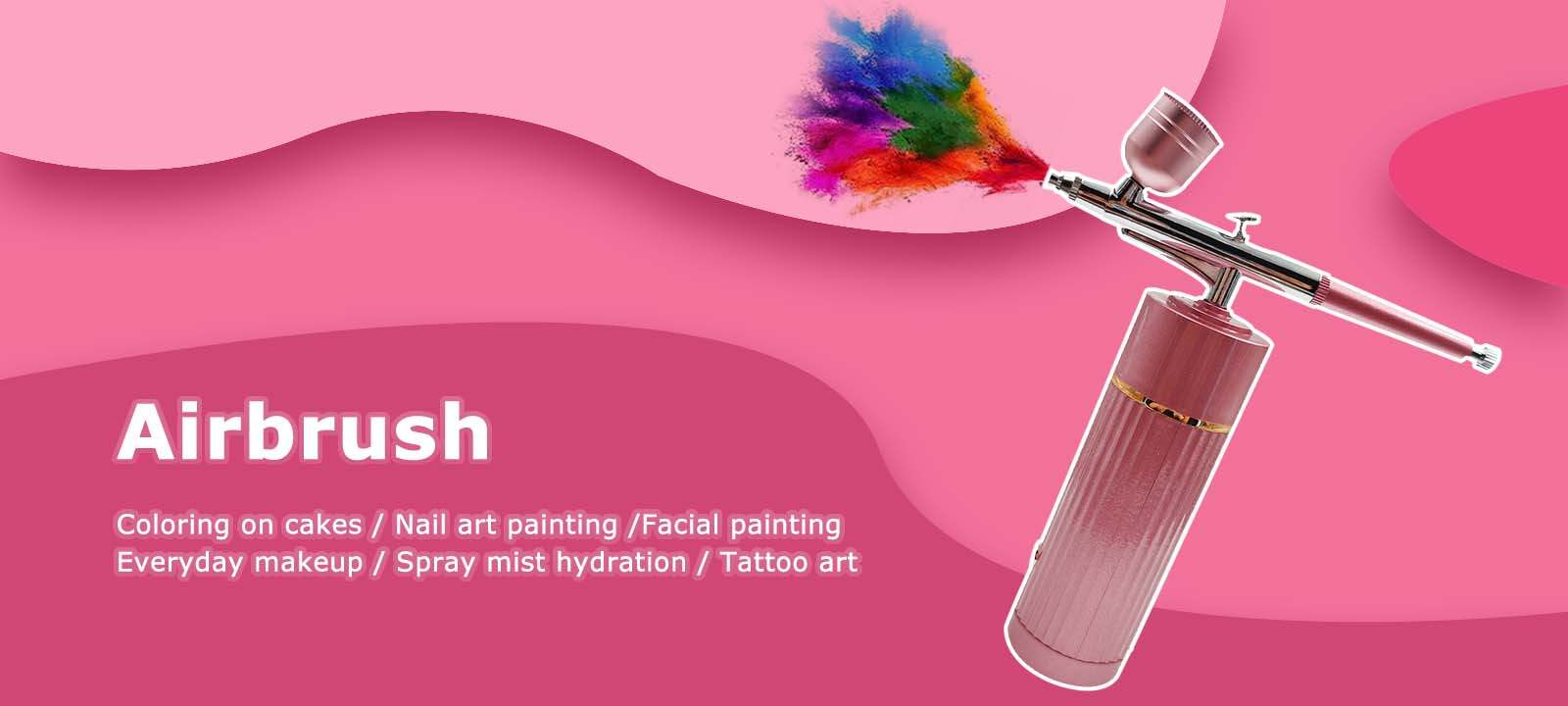 Vibrant Airbrush Tattoo Nail Paint Art_Airbrush Tattoo Nail Art_Beauty & Nail Art Supplies_Nail Salon/DIY Home Manicure_Long-Lasting & Easy to Apply