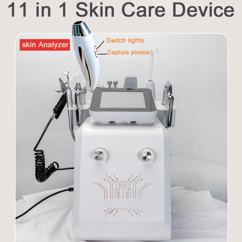 11 In 1 Oxygen Hydrafacial Skin Analyzer Machine