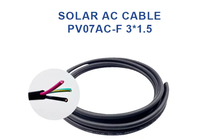 Custom Leading PV07AC-F Solar AC Cable for Reliable Energy Systems