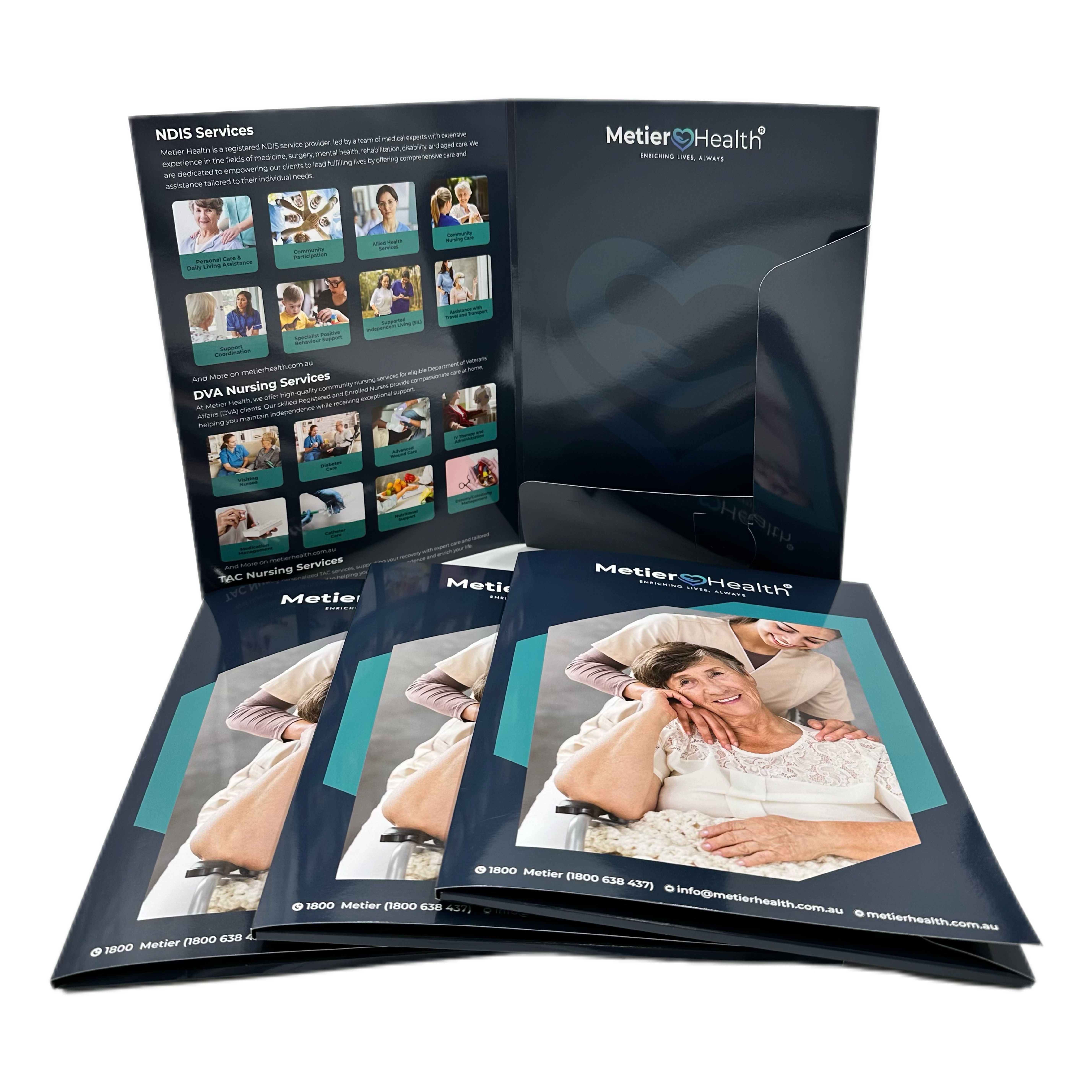 Presentation Folder With Reinforced Pocket