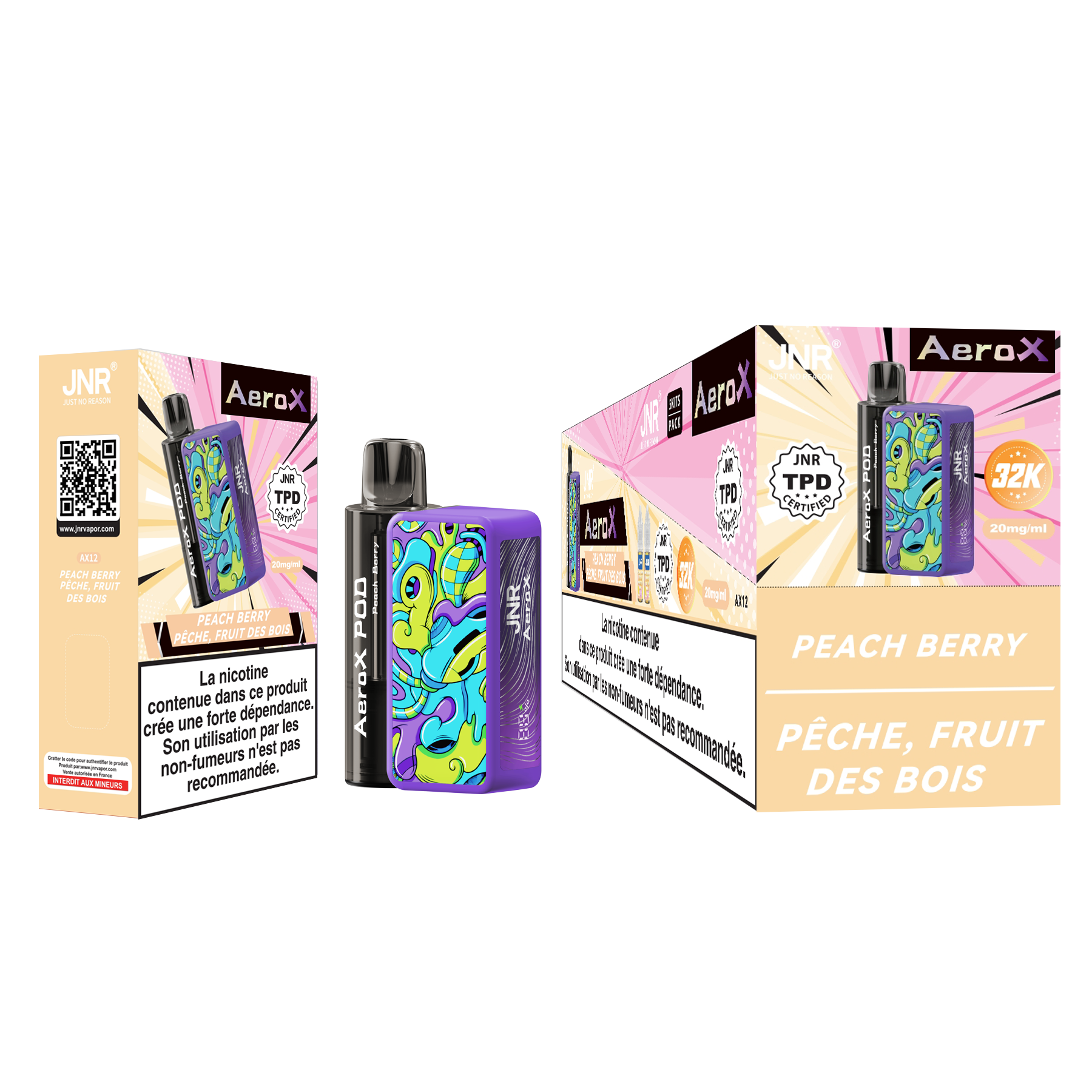 Disposable Vape – JNR AeroX 32000 Puffs*4 for All-Day Cloud Chasing