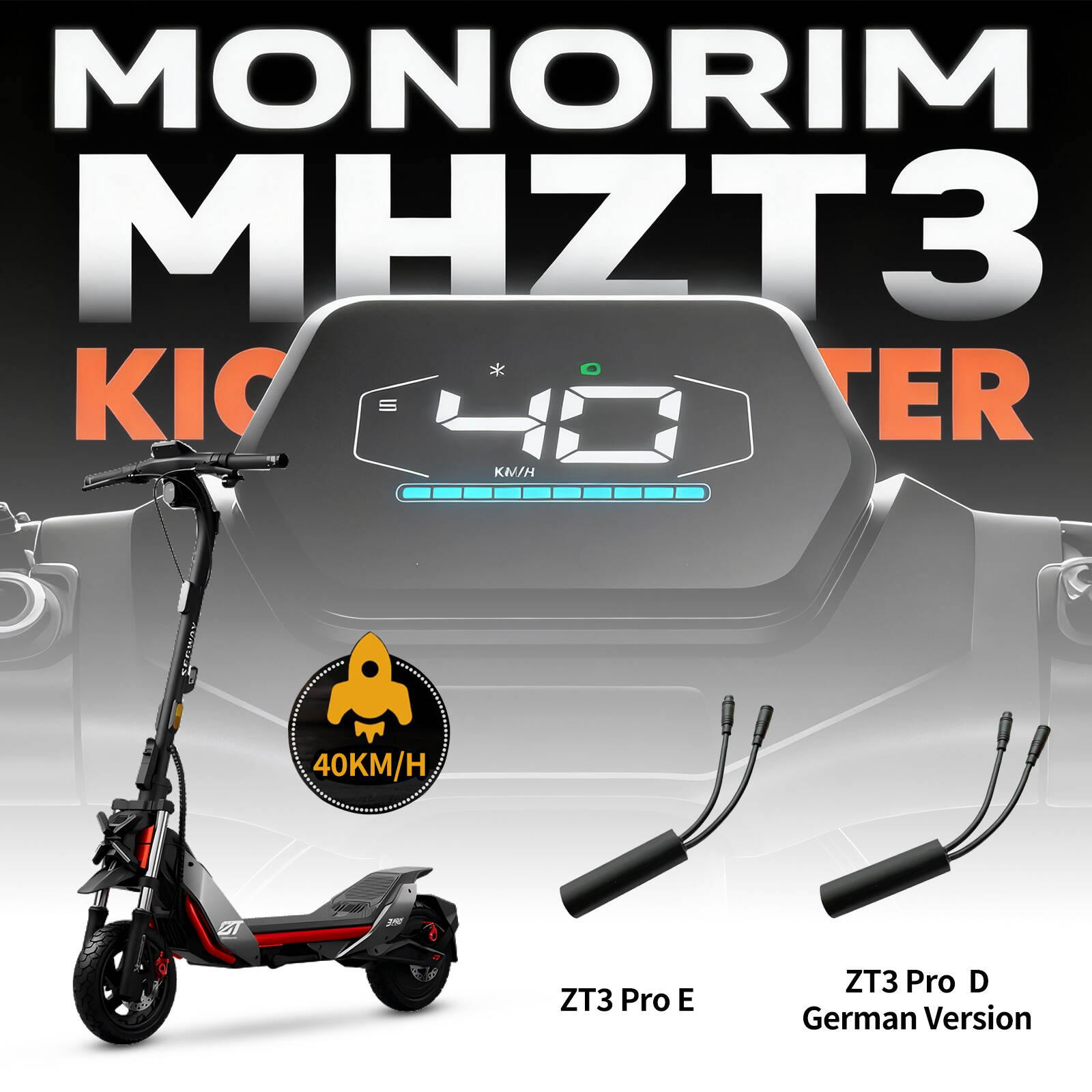 Monorim MHZT3 Hack controller set to be 40km/h unload for zt3 pro