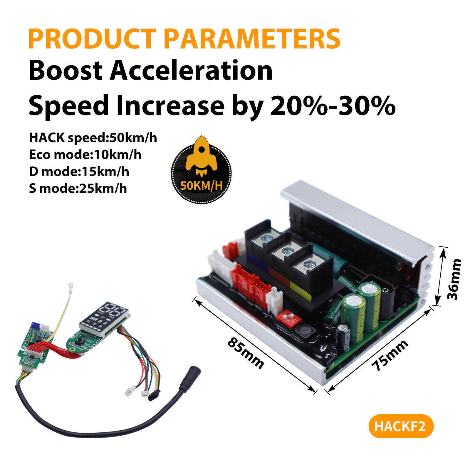 Monorim HackF2  controller set  to be 50km/h unload for Segway  F2/F2 PRO/F2 PLUS