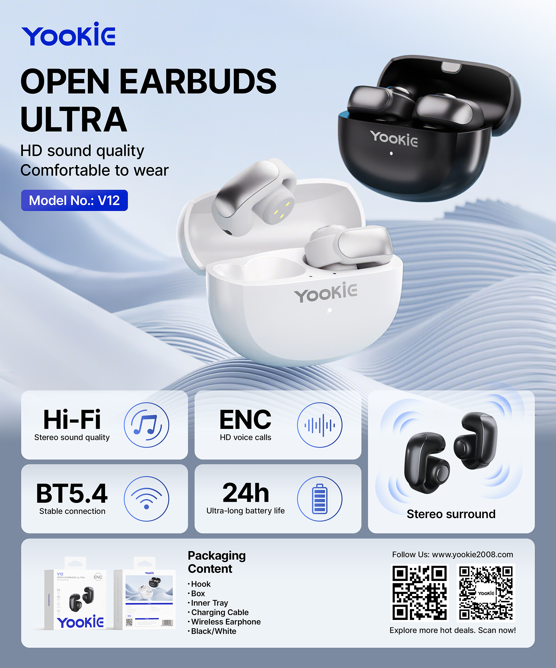 YooKiE V12 TWS Earbuds-copy