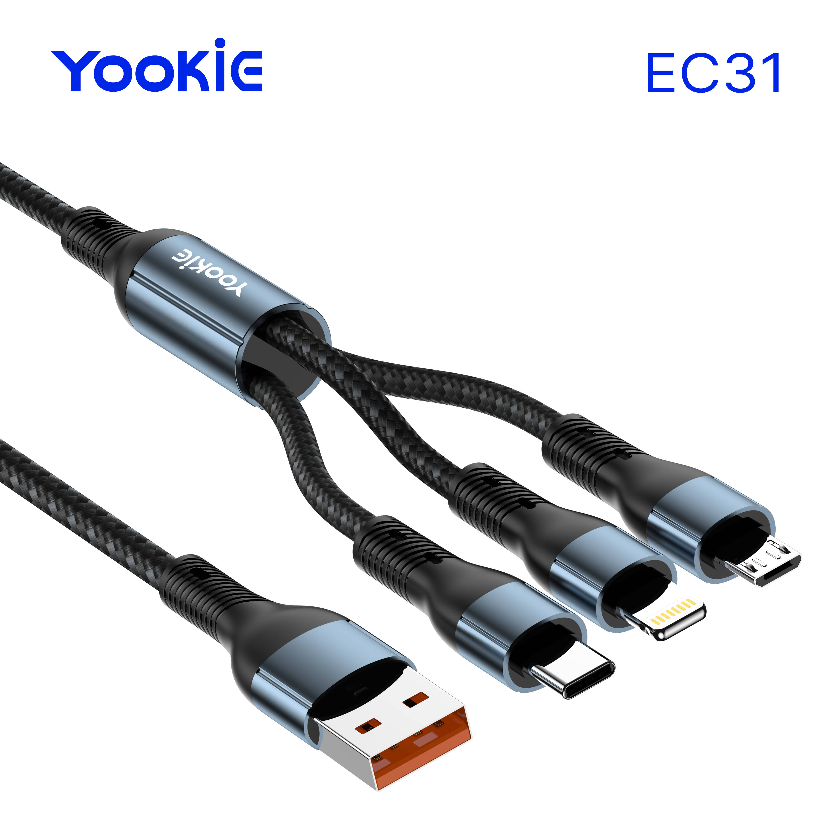 YooKiE EC31 3 IN 1 Data Cable