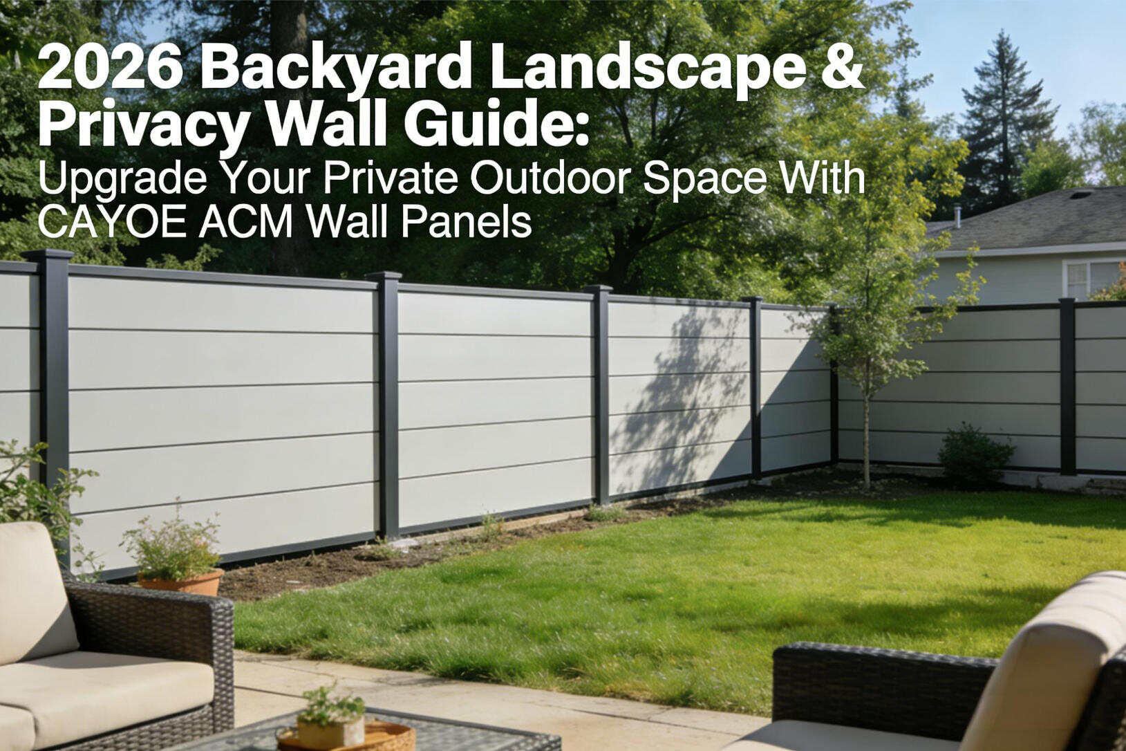 2026 Backyard Landscape & Privacy Wall Guide