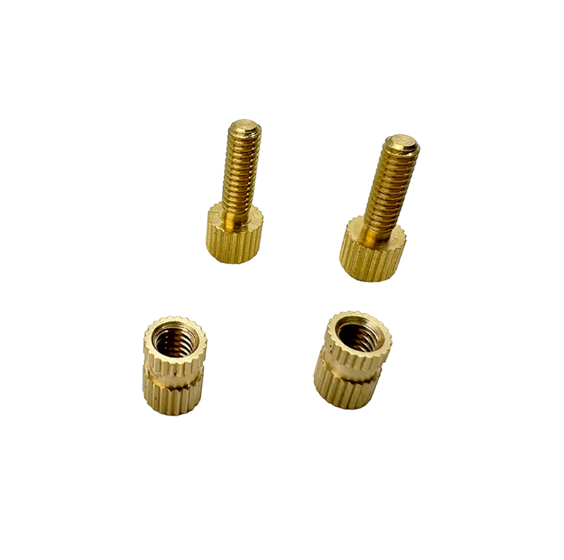 Tornillo de pulgar con manchado roscado de cobre