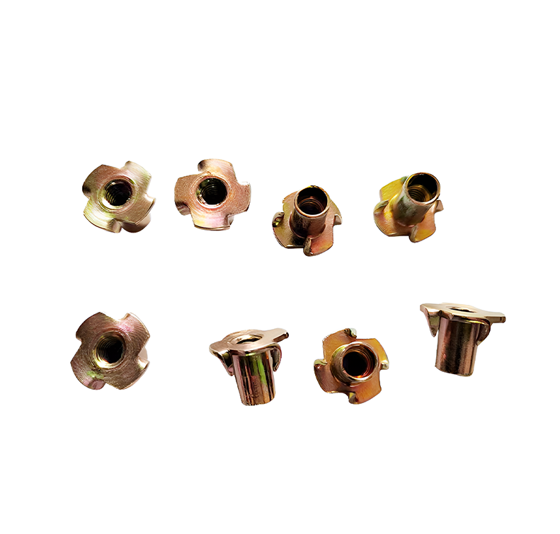 Primario: - Cuatro tuercas T de garra - Insertos anti -spin roscados - Tuercas de conector de muebles - Nutes T de agarre profundo - Tuercas T de la máquina Tail larga: - Tuercas de anclaje de partículas - NUTS TRAPACIONES DE VIBRACIÓN - CONSTRUCCIONES DEL CANAL DE ACERO - Insertos de mesa CNC - Tuercas de prongas con placas de zinc