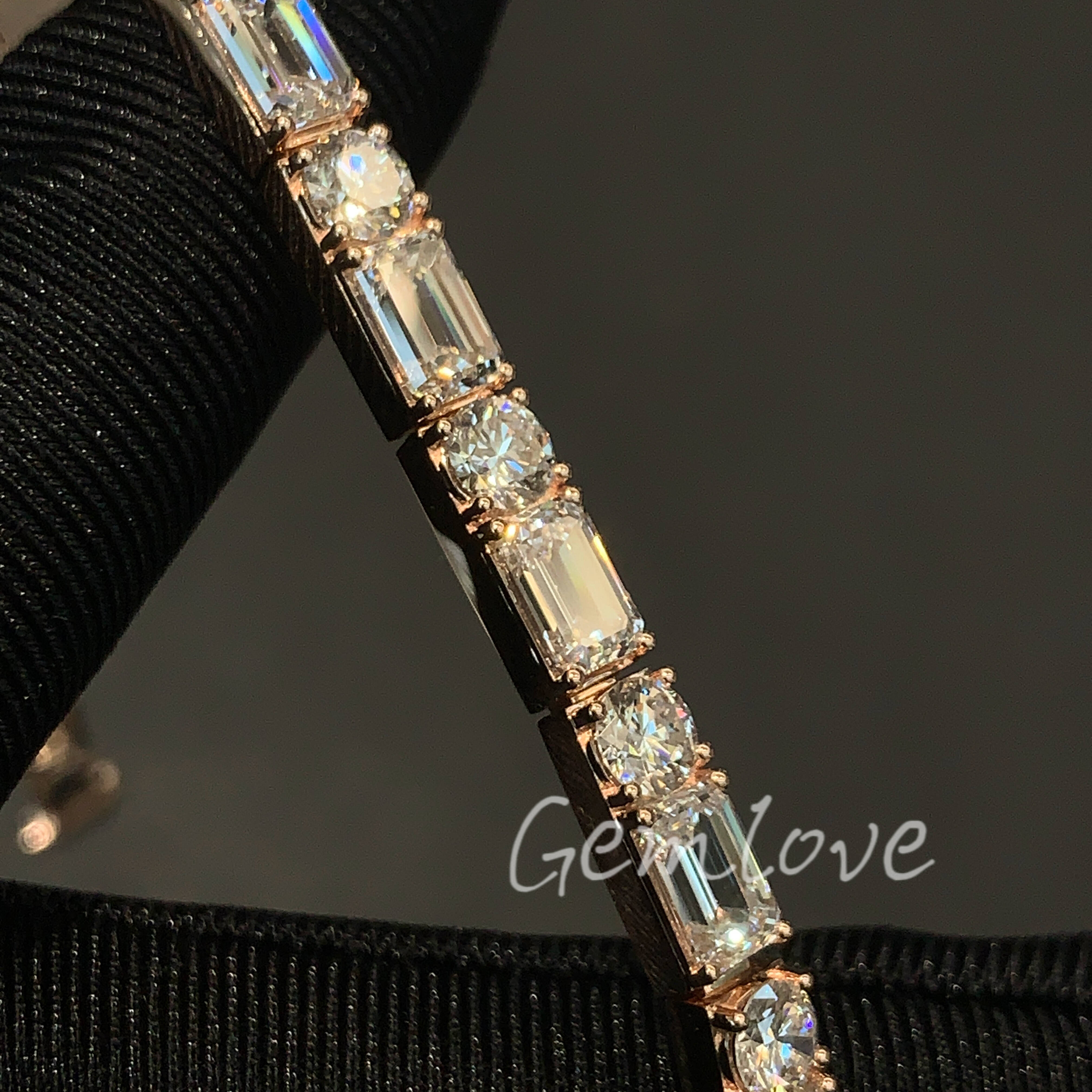 18k Gold Cultured Diamond Bracelet