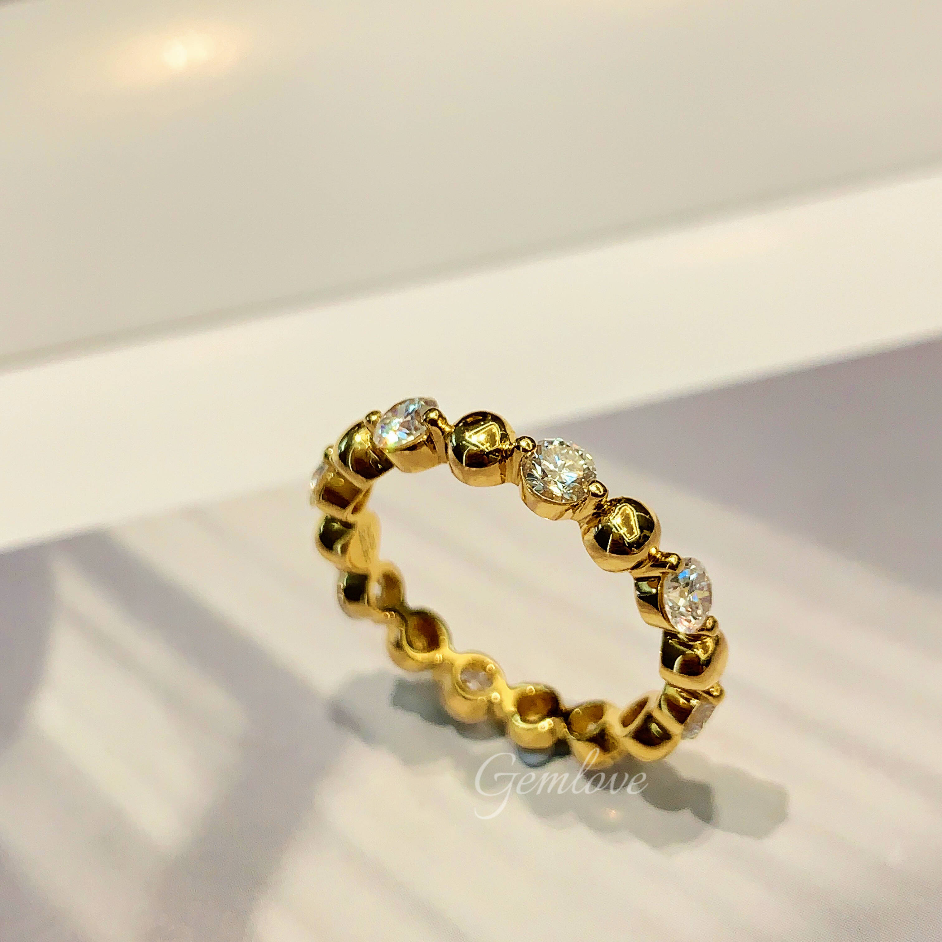 18k Gold laboratory-grown diamond Ring