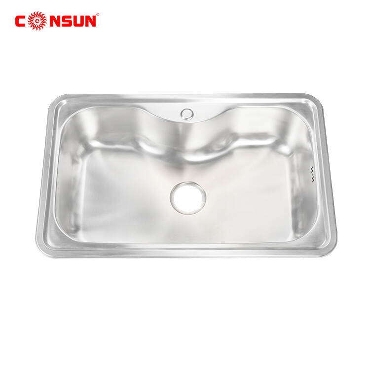 STAINLESS STEEL SQUARE KITCHEN SINK
